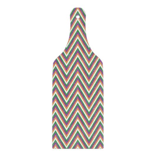 Retro Chevron Patroon Cool Snijplank (Voorkant)