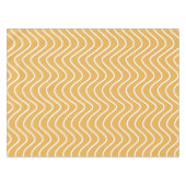 Retro Chevron Patroon Geel Zigzag Tafelkleed (Voorkant (Horizontaal))