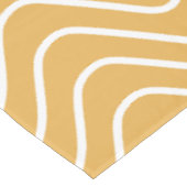 Retro Chevron Patroon Geel Zigzag Tafelkleed (Gekanteld)