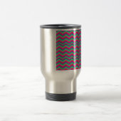 retro chevron patroon zig zag reisbeker (Center)