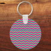 retro chevron patroon zig zag sleutelhanger (Voorkant)