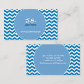 Retro Chevron Stripes Visitekaartje (Voorkant / Achterkant)