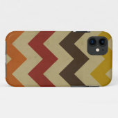 Retro chevron zigzag bijtende buisjes Case-Mate iPhone case (Achterkant (horizontaal))