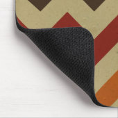 Retro chevron zigzag bijtende buisjes muismat (Hoek)