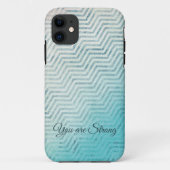 Retro Chevron zigzag iPhone Case (Achterkant)