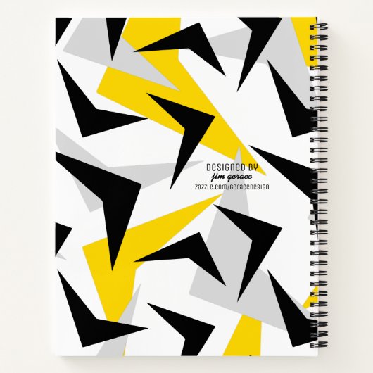 Retro Chevrons Notitieboek (Achterkant)