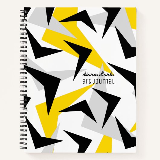 Retro Chevrons Notitieboek (Voorkant)