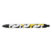 Retro Chevrons Zwarte Inkt Pen (Voorkant)