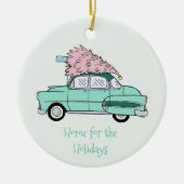 Retro Chevy BelAir kerstversiering Keramisch Ornament (Voorkant)
