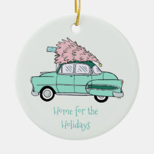 Retro Chevy BelAir kerstversiering Keramisch Ornament