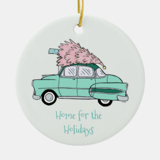 Retro Chevy BelAir kerstversiering Keramisch Ornament