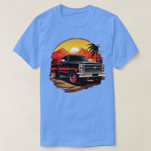Retro Chevy Silverado T-shirt (Design voorkant)