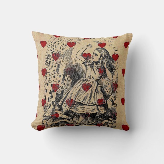  retro-chic Alice in wonderland Kussen (Voorkant)