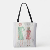 Retro Chic-Canvas tas (Achterkant)
