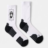 Retro-Chic Chimpansee Diamant – Geometrie Ontmoet Sokken (Rechts)