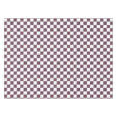 Retro Chic Donker Roos Roze Wit Geruit Patroon Tafelkleed (Voorkant (Horizontaal))