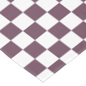 Retro Chic Donker Roos Roze Wit Geruit Patroon Tafelkleed (Gekanteld)