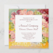 Retro Chic Elegant Pink  Floral Primroses Kaart (Voorkant)