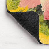 Retro Chic Elegant Roze Bloemen Primroses Muismat (Hoek)