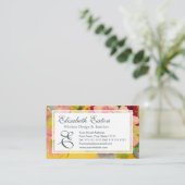 Retro Chic Elegant Roze Bloemen Primroses Visitekaartje (Staand voorkant)