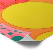 Retro Chic: Elegantie van Polka Dots Poster (Hoek)