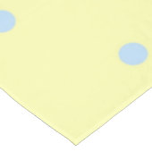Retro Chic Geel & Blauw Stippenpatroon Lente Tafelkleed (Gekanteld)