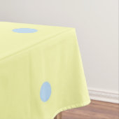 Retro Chic Geel & Blauw Stippenpatroon Lente Tafelkleed (Voorbeeld)