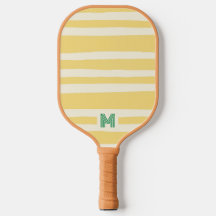 Retro Chic Gele Strepen Monogram