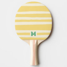 Retro Chic Gele Strepen Monogram