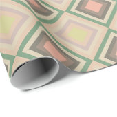 Retro Chic Geometrisch Citroen Pastel Cadeaupapier (Rol Hoek)