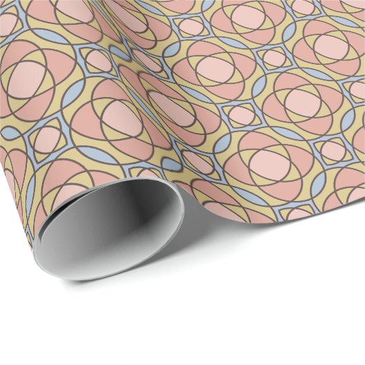 Retro Chic Geometrisch Professioneel Inpakpapier (Rol Hoek)