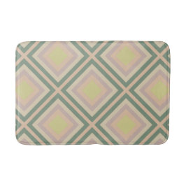 Retro Chic geometrische citroenpastel Badmat