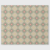 Retro Chic geometrische citroenpastel Cadeaupapier (Vlak)