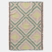 Retro Chic geometrische citroenpastel Deken (Voorkant Verticaal)