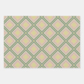 Retro Chic geometrische citroenpastel Inpakpapier Vel (Voorkant 3)