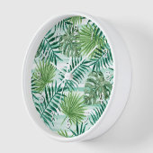 Retro Chic Green Palm laat Waterverf kunst (Hoek)