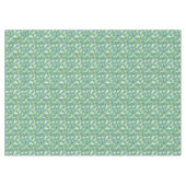 Retro Chic Green Palm laat Waterverf kunst Tafelkleed (Voorkant (Horizontaal))