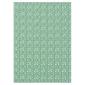 Retro Chic Green Palm laat Waterverf kunst Tafelkleed (Voorkant)