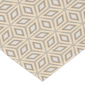 Retro Chic Grey Beige Taupe Bruin Mandala Patroon Korte Tafelloper (Hoek)
