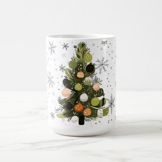 🎄 Retro-Chic Kerstboom Mok ☕⭐ (Center)