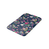 Retro Chic Meisjesachtige Bloemen Badmat (Gekanteld)