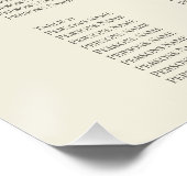 Retro Chic met Kleurrijke Stripes zitgrafiek Perfect Poster (Hoek)