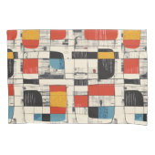 Retro Chic Mid-Century Modern Abstract Kussen Sham Kussensloop (Voorkant-Links)