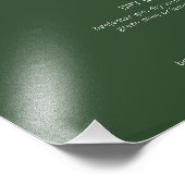 Retro Chic Modern Signature Drink donkergroen Foto Afdruk (Hoek)