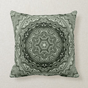 Retro Chic persian mandala flower gemarmerd Kussen