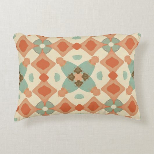 Retro Chic Pillow - Vetgedrukte patronen voor een  Accent Kussen (Voorkant)