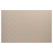 Retro Chic Red Blauwgroen Floral Mosaic Pattern Stof (Fat Quarter)