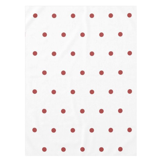 Retro Chic Red Polka Dots Pattern Spring & Summer  Tafelkleed (Voorkant)