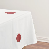 Retro Chic Red Polka Dots Pattern Spring & Summer  Tafelkleed (Voorbeeld)