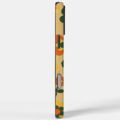 Retro Chic Sinaasappel Bloempatroon grillige Sprin Case-Mate iPhone Case (Achterkant / Rechts)
